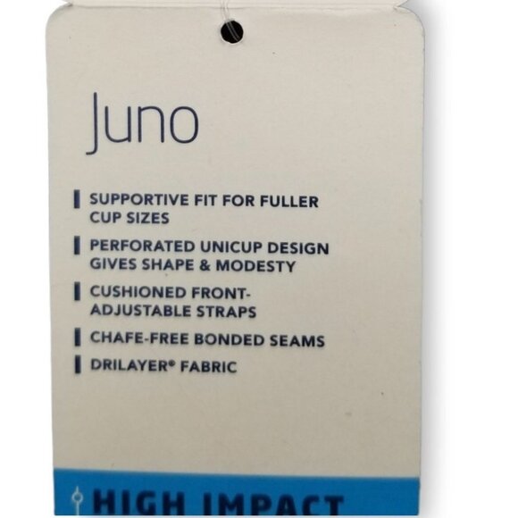 Brooks High Impact Juno Sports Bra Heather Asphalt Size 30C - Picture 9 of 11